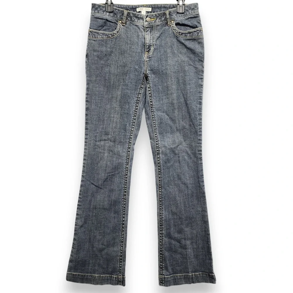 Cabi Bootcut Jeans Womens 8 Contemporary Fit Blue Cotton Stretch Denim
